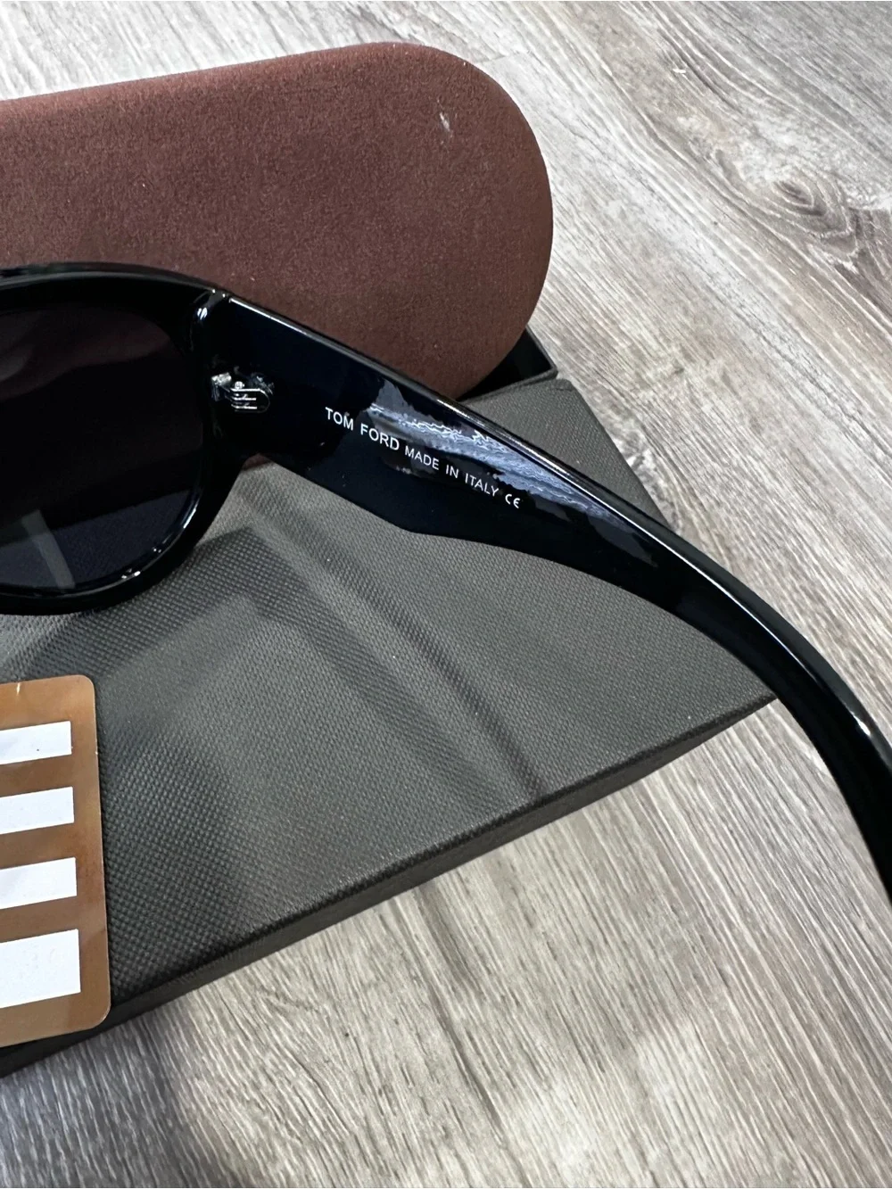 Tom Ford Black Accessory Case with Gold Logo